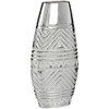 Gift Decor S3625960 Wide Silver Vase Ceramic, 7 cm x