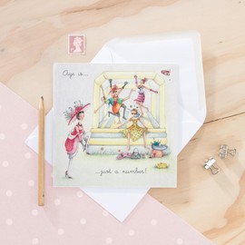Female Birthday Greeting Card for Her - Funny Design - Age is Just a Number - Made in the UK
