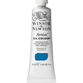 Winsor & Newton Artists' Oil Color, 37ml (1.25 oz) Tube, Cerulean Blue