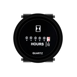 HonorMeet Mechanical Operating Hour Counter, DC8V-80V, Hour Log for Maintenance, Waterproof Design for Zero Turn Lawnmower, Tractor, Compressor, Boat, Marine (DC8V-80V)
