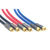 BELDEN 8412-BLACK Black RCA Cable with Plug 1.5 ft (46
