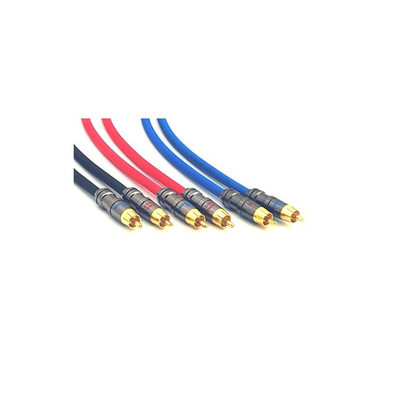 BELDEN 8412-BLACK Black RCA Cable with Plug 1.5 ft (46