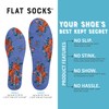 FLAT SOCKS No Show Socks, Sockless Shoe Liner, Washable Barefoot