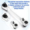 XLIUAX 1/4 Inch Double Headed Ratchet Wrench, 72 Tooth Drive