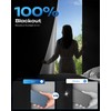 100% Blackout Curtains, Portable No Drill Window Shades, DIY Blackout