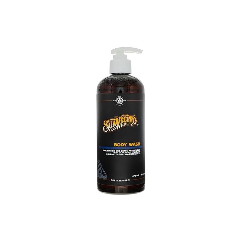 Suavecito Men's Body Wash 16 oz. Exfoliating Deep Cleaning Showering