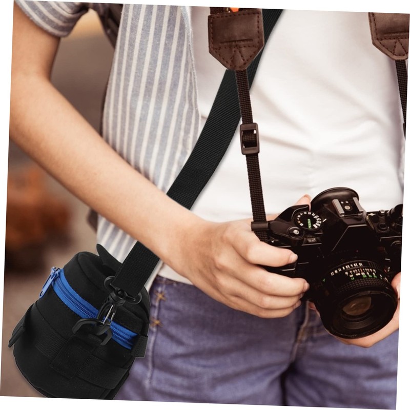 TEHAUX 1Pc Shockproof Camera Lens Bag Portable Photography Accessory Case