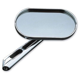 Kuryakyn 1428 Motorcycle Handlebar Accessory: Small Magnum Rear View Side Mirrors with Flat Glass, Chrome, 1 Pair