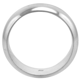 Sterling Silver 7 mm Domed Wedding Band Thumb Ring for Men Size 9.5