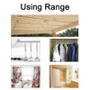 Aopin Curtain Rod Bracket 13.8 Inch (350mm) Stainless Steel Ceiling