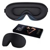 KAV Ultra Thin 3D Eye Mask for Sleeping, Skin-friendly Contoured Sleep Mask for Men and Women, Ideal for Side Sleepers, with Adjustable Strap and Earplugs