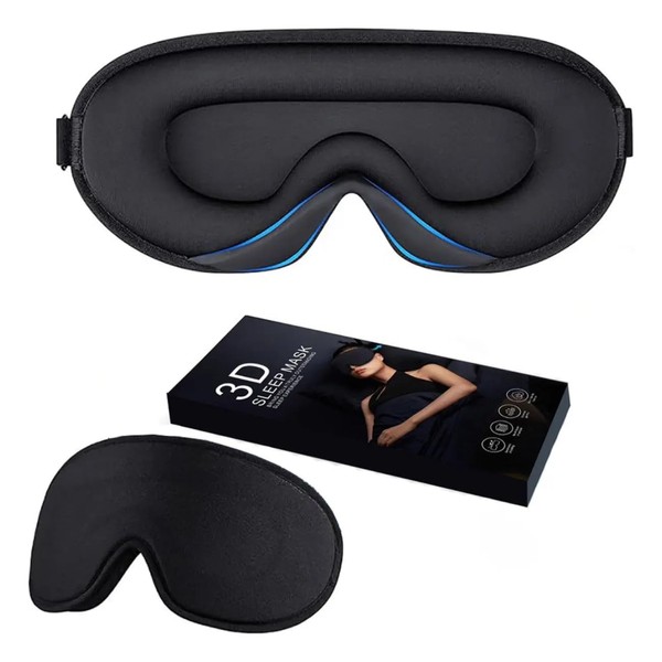 KAV Ultra Thin 3D Eye Mask for Sleeping, Skin-friendly Contoured