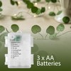 33 Ft Vine with Eucalyptus Leaf Lights Battery Operated, 8
