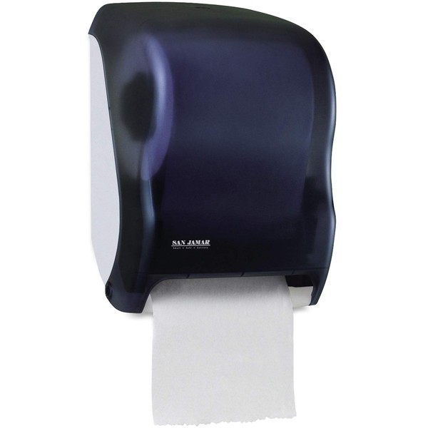San Jamar Electronic Touchless Roll Towel Dispenser, 11 3/4 x 9 x 15 1/2, Black (T1300TBK),Black Pearl