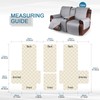 KinCam 100% Waterproof Recliner Loveseat Cover with Console, Non-Slip Reclining