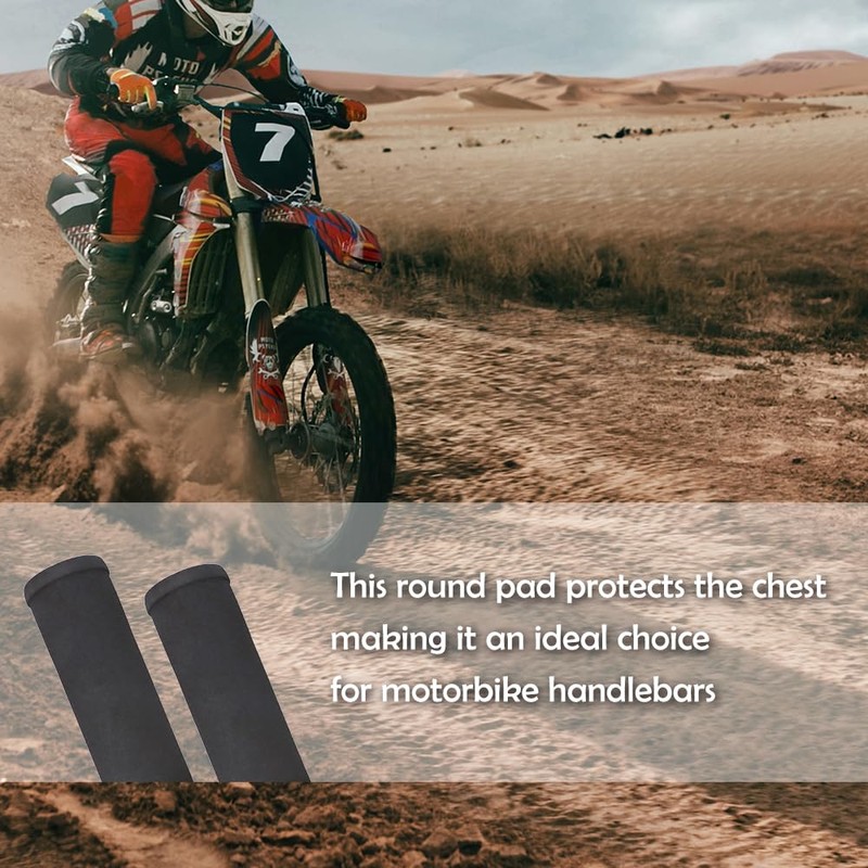 2 Pcs 7.87 Inch Crossbar Handlebar Pad, Handlebar Protector Round