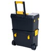 Portable Toolbox with Wheels - Stackable Tool Chest with Drawers