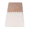 10pcs Plush Foam Floor Mat Washable Interlocking Carpet Tiles Cuttable