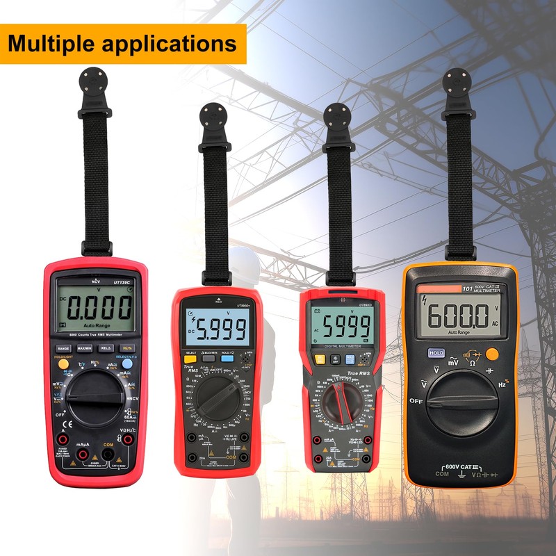 ZIBOO Multimeter Meter Hanging Kit Compatible with Fluke Meters，2 Straps,