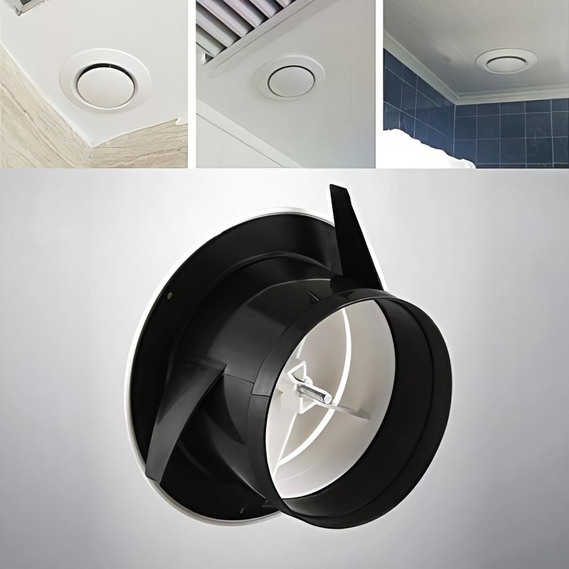 TOTMOX Ventilation Grille Exhaust Grille Round 125 mm ABS Plastic