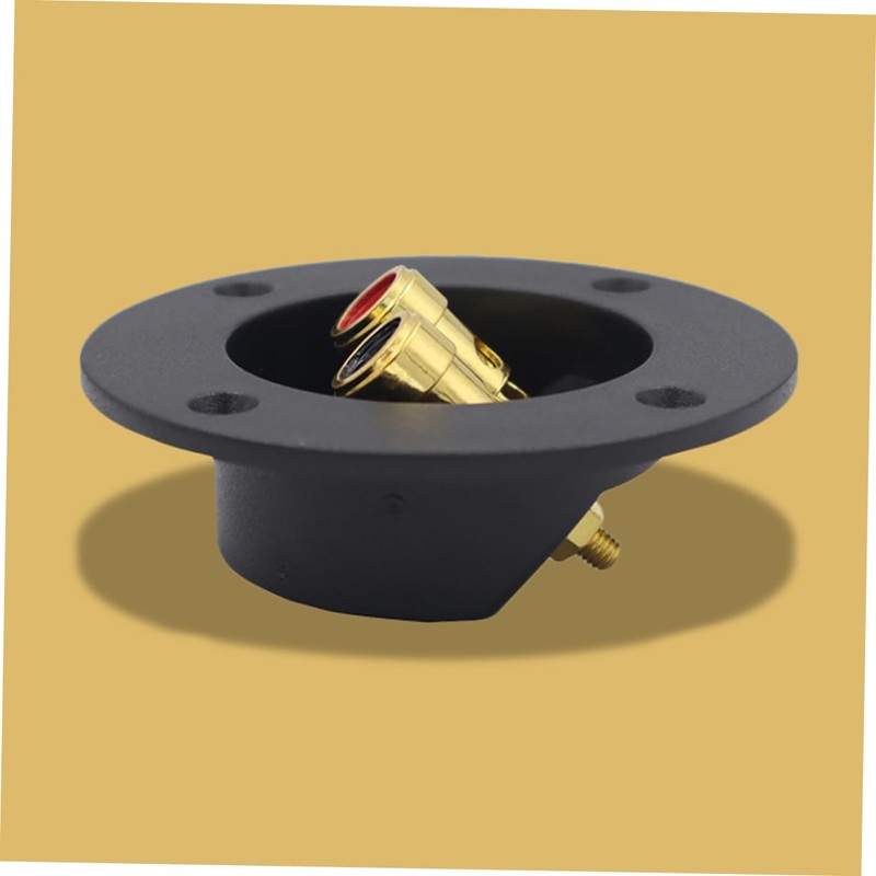 SHINEOFI 2pcs Speaker Wire Connector Gold Plated Binding Post Terminal