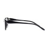 PASTL Womens Reading Glasses Magnified Readers Cateye Fashion Frame Black