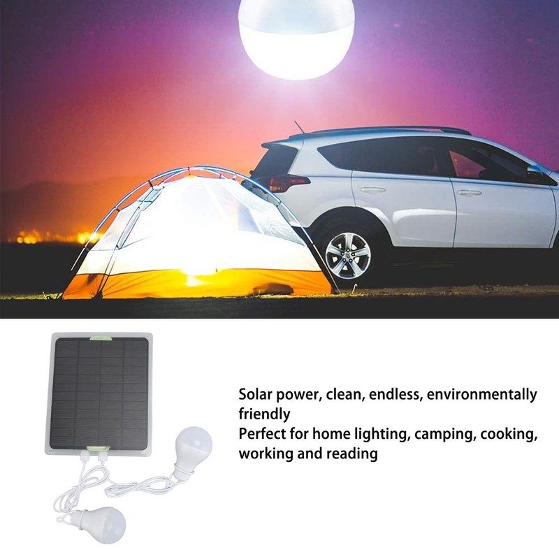 Solar Light Bulbs Outside Portable Outdoor Rechargeable LED Tent Waterproof