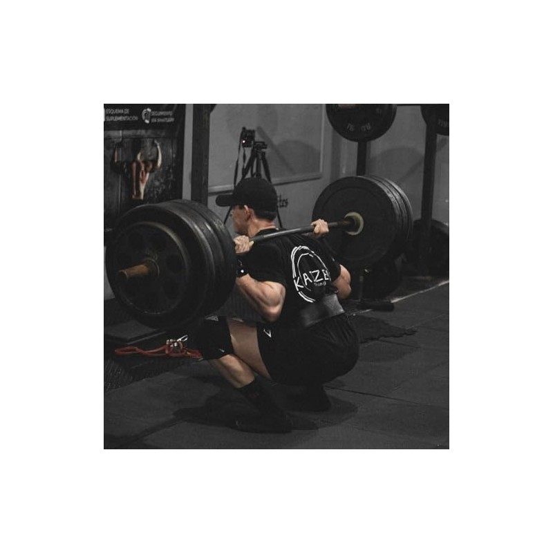 BURZKA Rodilleras Neopreno Crossfit 5 mm Levantamiento de Pesas Powerlifting
