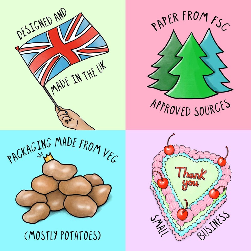 Sketchy Print Co - Valentines Card - I Love You