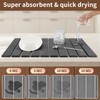 Stone Drying Mat for Kitchen Counter, 24"×16", Collapsible Super Absorbent