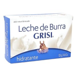 Jabón De Barra De Leche De Burra 125g Grisi                                                                                                           
