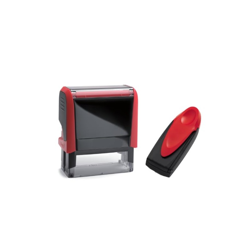 Red 4913 Self Inking Rectangular Stamp for Desk and Red