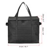 PATIKIL 16.1"x9.1"x13" Insulated Reusable Grocery Bag, Food Delivery Insulated Cooler