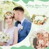 BUENTYA Flower Wreath Wedding Flower Crown Hair Wreath Flowers Hair