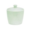 GreenGate Ceramic Sugar Bowl Alice Green Sugar Pot Everyday Tableware