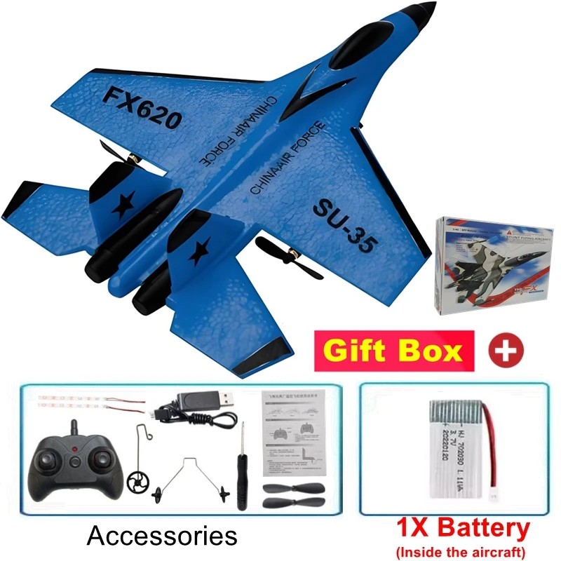 SU35 RC Foam Airplane for Outdoor Flying – 2.4GHz Remote