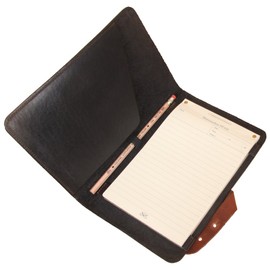 Mens | Womens | Leather | Portfolio | Folio | Notebook | Business | Folder | Travel | Small | Black Brown | Made in USA