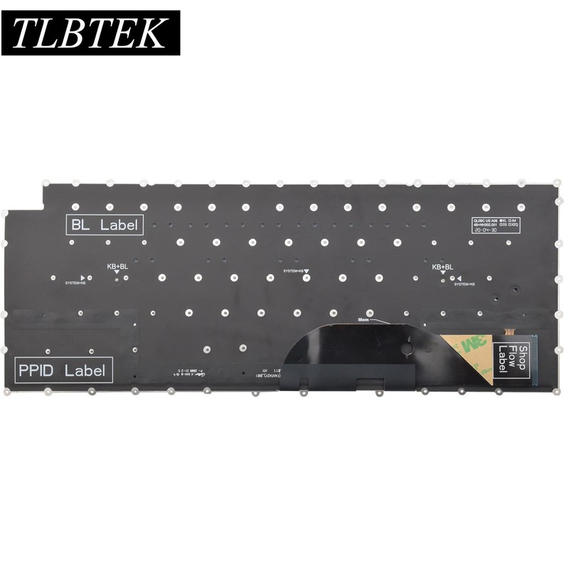 TLBTEK Backlight Keyboard Replacement Compatible with Dell XPS 15 9500