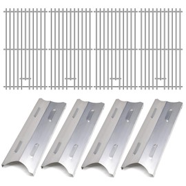 Adviace Replacement Parts for BG179A Master Forge 5 Burner Gas Grill, Replacement for Master Forge BG179A Grates, for Master Forge BG179A Heat Plates