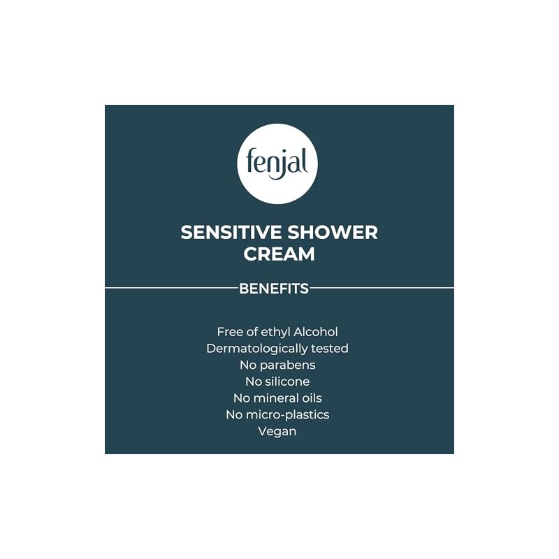 Fenjal Sensitive Body Shower Crème, 200ml, Almond Oil & Aloe
