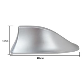 Silver Ebony Shark Fin Roof Antenna Cover Fit for Hyundai Elantra Value Edition Sedan 4-Door 1.8L 2016 by WELURE