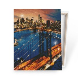 I Love Painting DIY Canvas Diamond Cross-stitch 40x50cm Brooklyn Night / 아이러브페인팅 DIY캔버스형 보석십자수 40x50cm 브루클린의 밤