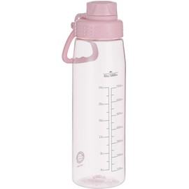Edmyre Water Bottle 32oz, clear water bottle with Spout Lid and Carry Handle, Reusable, Tritan, BPA Free, Hiking Water Bottle Suitable for Travel, Outdoors, Gym, Travel, Home, School (Pink)