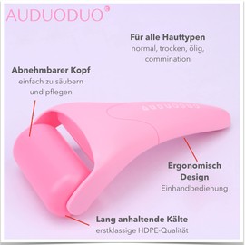 AUDUODUO® Premium Ice Roller Cold Therapy for Face and Body, Gua Sha Facial, Anti-Wrinkle Tool, Spa, Anti-Aging Massager