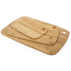 Core Bamboo Classic Cutting Board Combo Pack, Natural, Small/Medium/Large