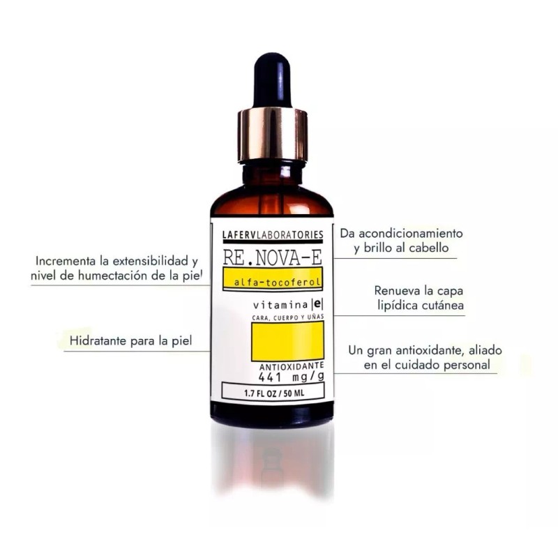 Laboratories Laferv Vitamina E Oleosa Pura Uso Cosmético Alfa Tocoferol