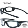 3 Pairs Motorcycle Riding Glasses Padded Frame Lens Block 100%