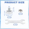 sourcing map 19 mm Drawer Rollers Wheel Cabinet Positioning Sliding