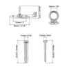 QWORK® Ceiling hook, heavy duty, punch bag bracket, hook hammock,