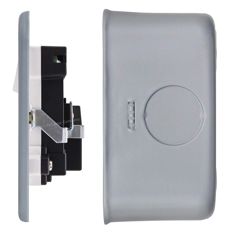 13 Amp Metal Clad Socket 2 Gang Switched Socket 250v